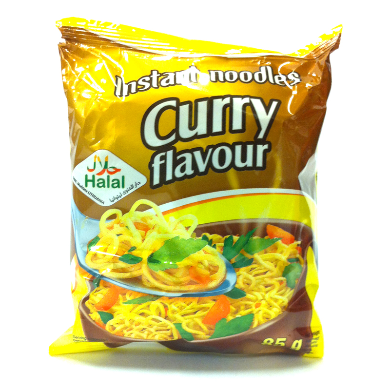 Snabbnudlar med currysmak - 32% rabatt