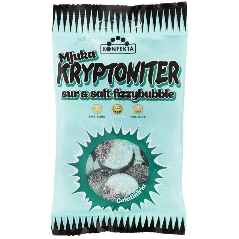 Godis Mjuka Kryptoniter "Fizzybubble" 60g - 22% rabatt