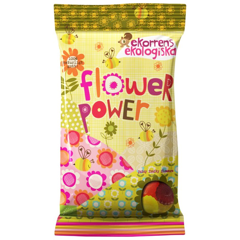 Eko Fruktgelégodis "Flower Power" 80g - 37% rabatt