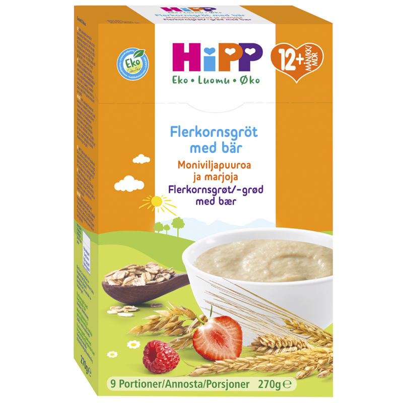 Eko Barnmat Flerkornsgröt Bär 270g - 34% rabatt