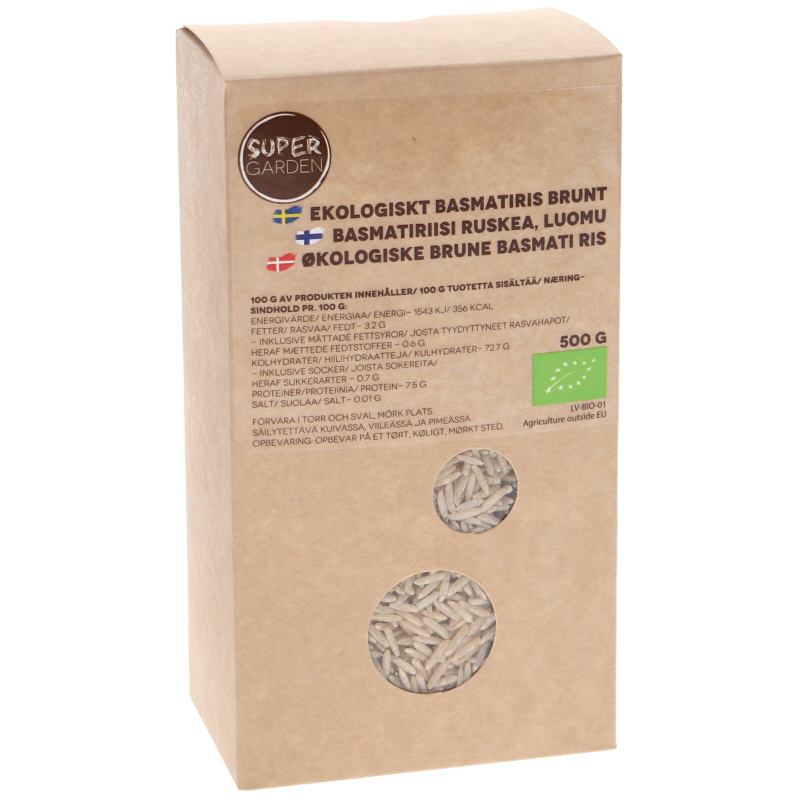 Eko Basmatiris Brunt 500g - 22% rabatt
