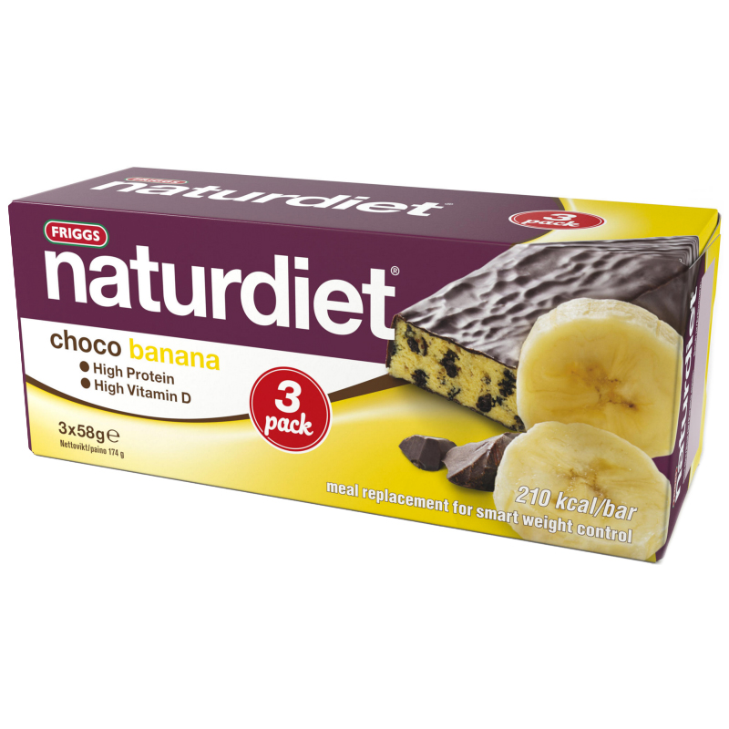 Mealbar "Choco & Banana" 3 x 58g - 62% rabatt