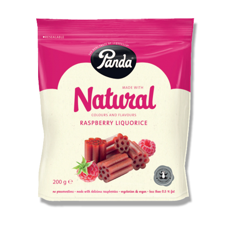 Godis "Raspberry Liquorice" 200g - 46% rabatt