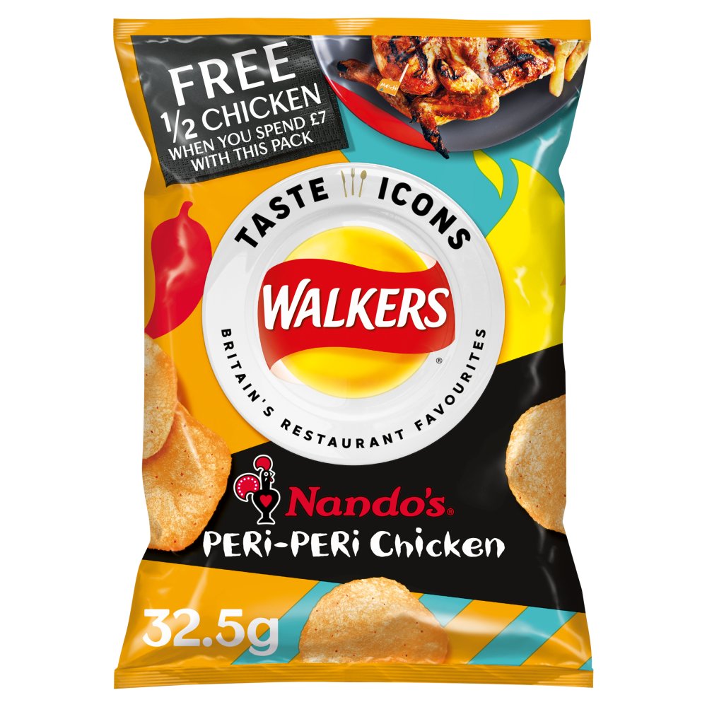 Walkers Nandos Peri-peri Chicken Chips 125g