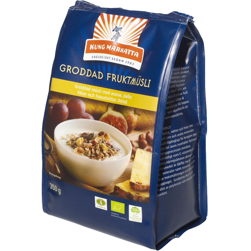 Müsli Dadlar, Fikon, Ananas & Hasselnötter 350g - 35% rabatt