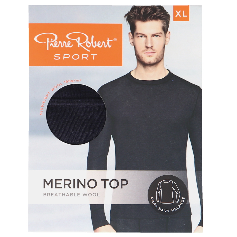 Underställströja Merinoull Dark Navy Herr Stlk XL - 60% rabatt
