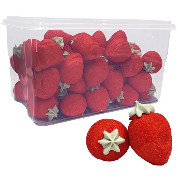 Stora Jordgubbar Marshmallows - 1,08 kg