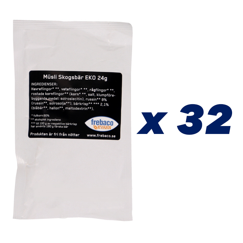 Eko Müsli Skogsbär Portion 32-pack - 82% rabatt