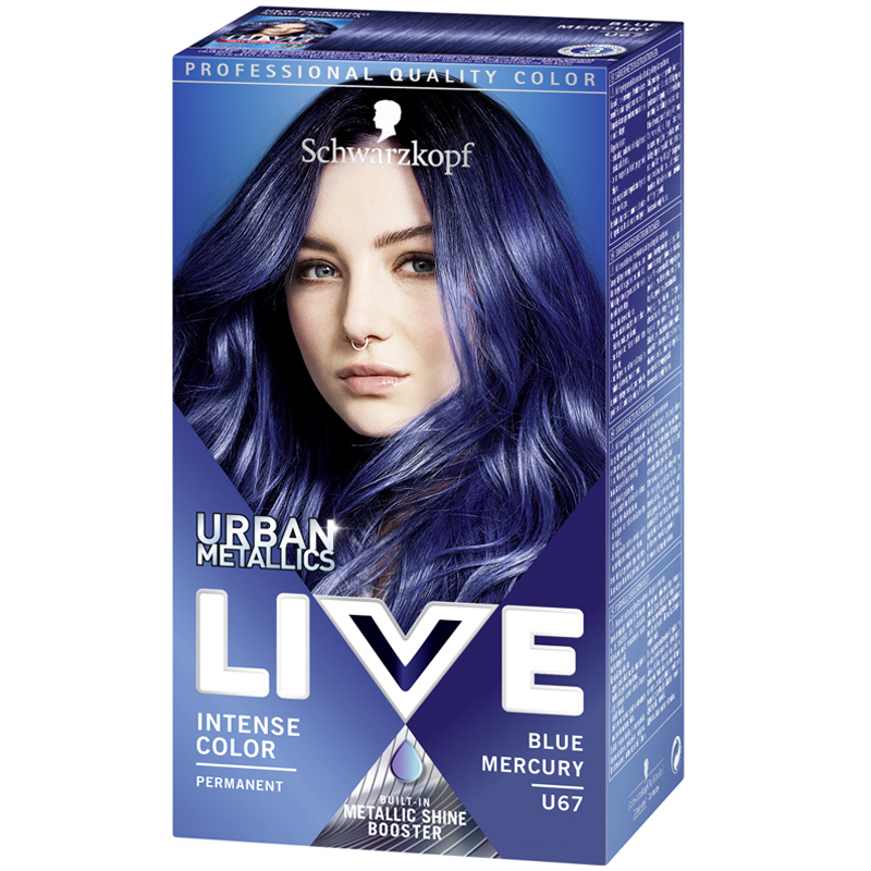Hårfärgningsmedel Permanent "Blue Mercury" 142,5ml - 45% rabatt