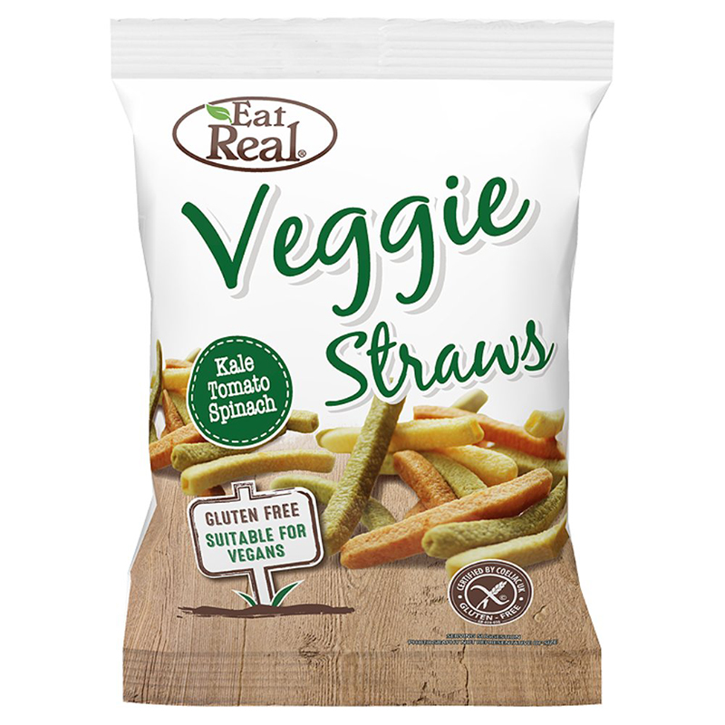 Veggie Straws "Kale, Tomato & Spinach" 45g - 33% rabatt