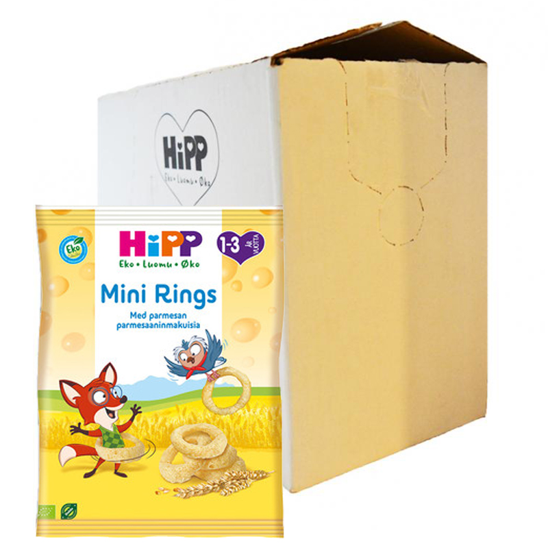 Eko Hel Låda Barnsnacks "Mini Rings" 7 x 25g - 72% rabatt