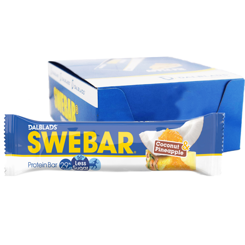 Hel Låda Proteinbars "Coconut & Pineapple" 20 x 50g - 40% rabatt