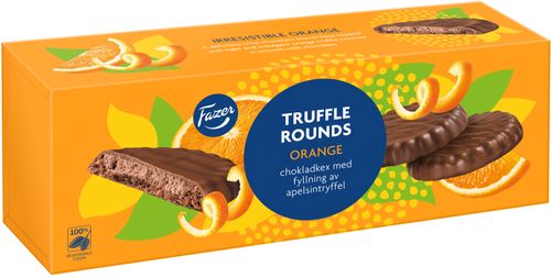 Fazer Truffle Rounds Orange 142g