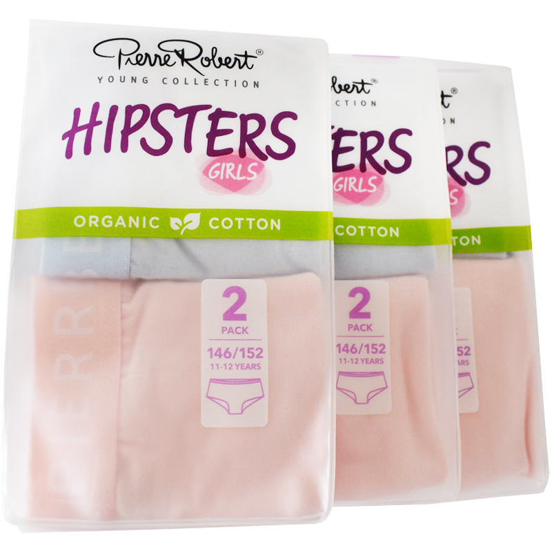 Trosor Hipsters Barn 146-152 Blå & rosa 6-pack - 57% rabatt
