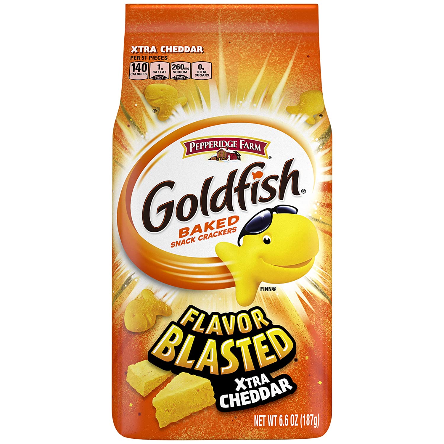Goldfish Flavor Blasted Xtra Cheddar 187gram