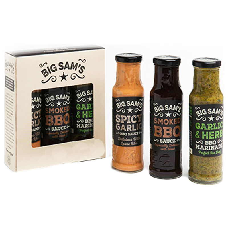 Grillsåser "Big Sams" 3 x 250ml - 78% rabatt