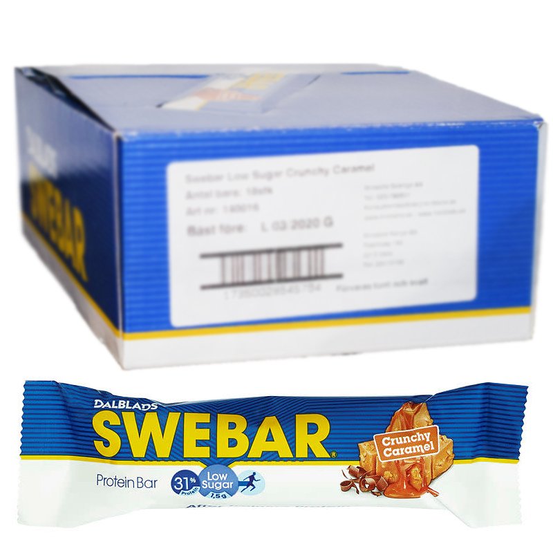 Proteinbars Crunchy Caramel 18-pack - 40% rabatt