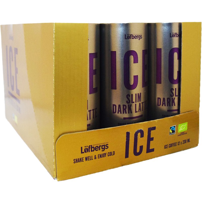 Hel Platta Kaffedryck "Slim Dark Latte" 12 x 230ml - 75% rabatt