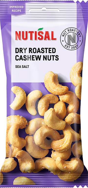 Nutisal Dry Roasted Cashew Sea Salt 60g
