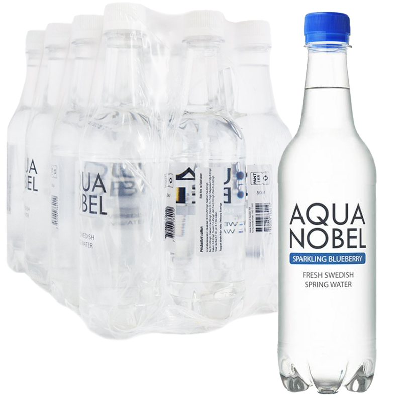 Hel Låda Kolsyrat Vatten ”Blueberry” 12 x 50cl - 68% rabatt