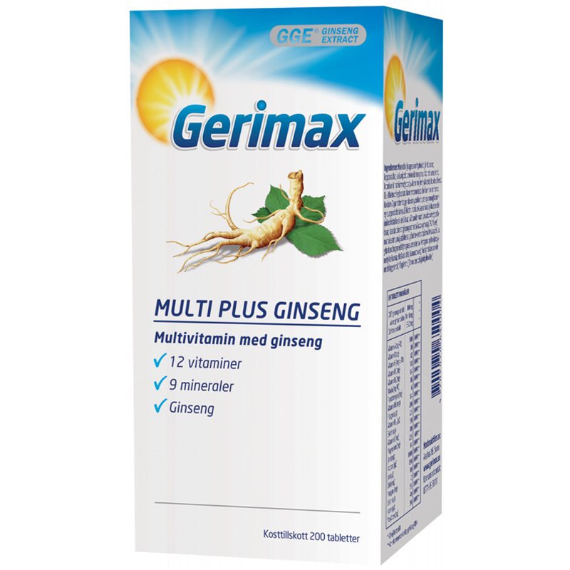 Kosttillskott "Multi Plus Ginseng" 200-pack - 47% rabatt