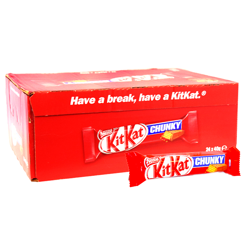 Hel Låda Kitkat "Chunky" 24 x 40g - 35% rabatt
