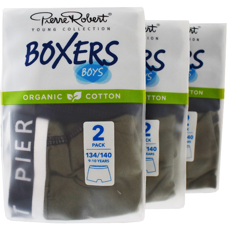 Kalsonger Boxers Barn 134-140 Khaki & mörkblå 6-pack - 57% rabatt