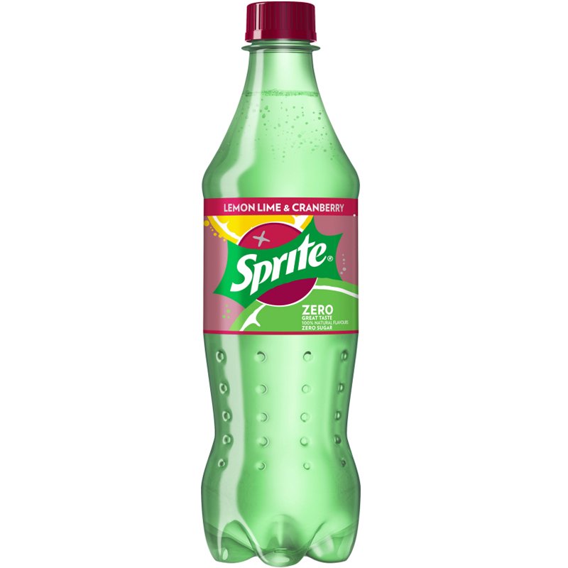 Läsk "Sprite Lemon Lime & Cranberry Zero" 500ml - 50% rabatt
