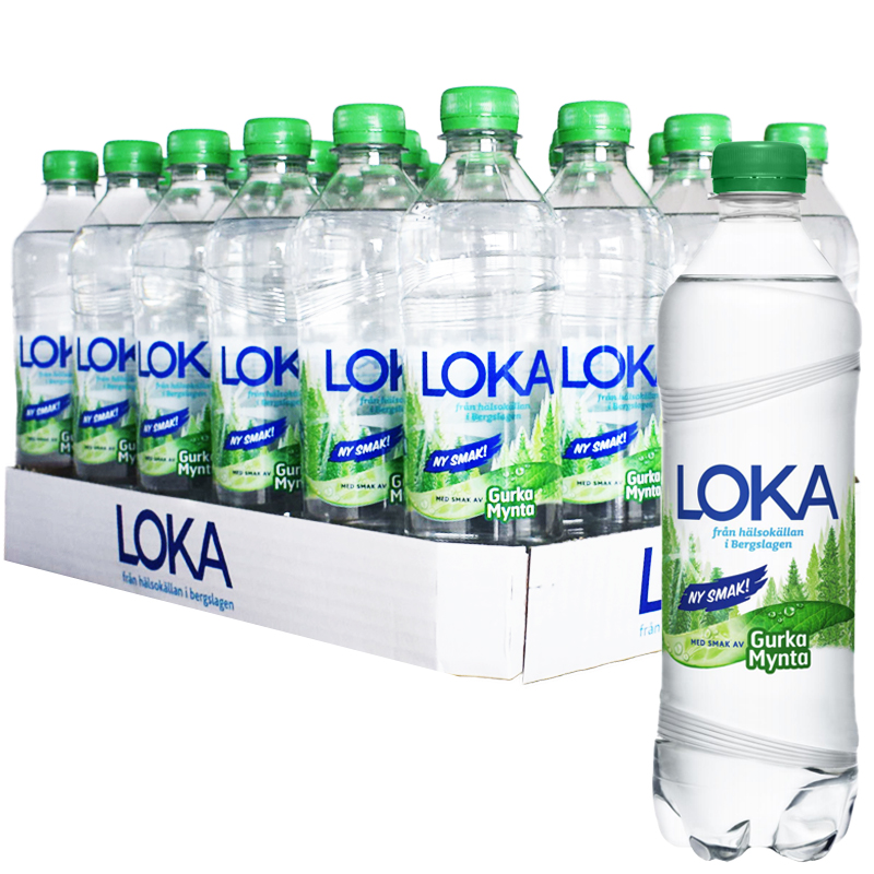 Hel Platta Loka Gurka & Mynta 24 x 50cl - 72% rabatt