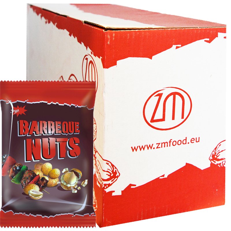 Hel Låda Jordnötter "Barbecue" 10 x 70g - 63% rabatt
