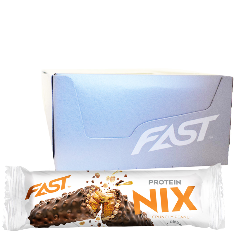 Hel Låda Proteinbars "Crunchy Peanut" 21 x 45g - 50% rabatt