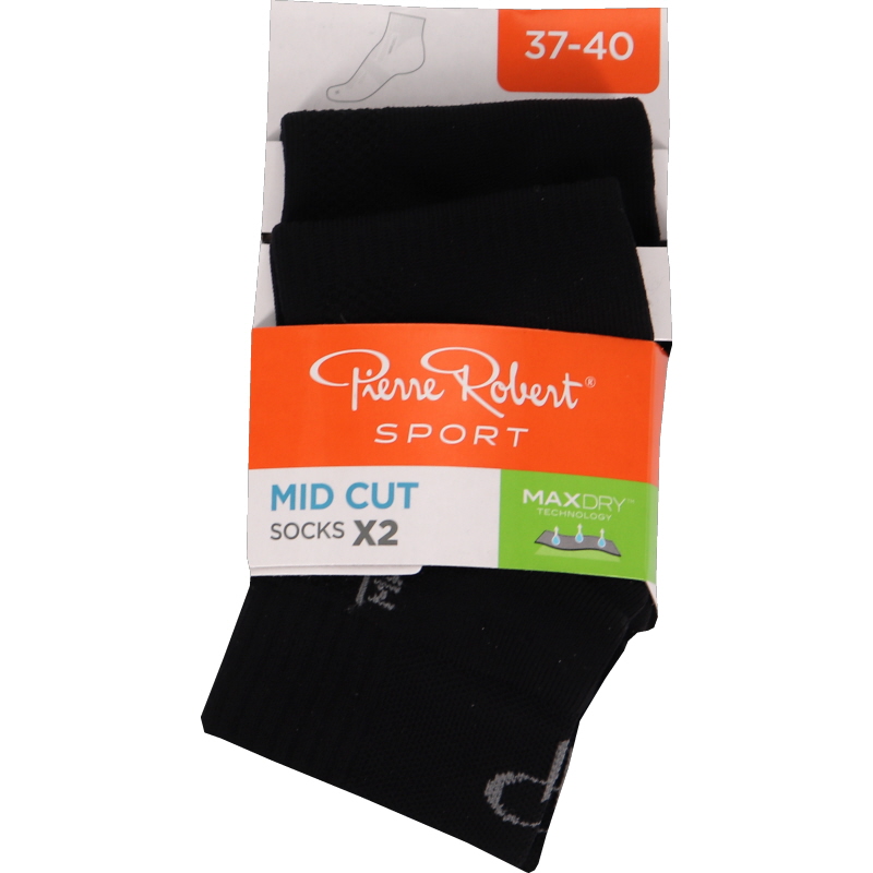 2-pack Sportstrumpa Svart Stlk 37-40 - 59% rabatt