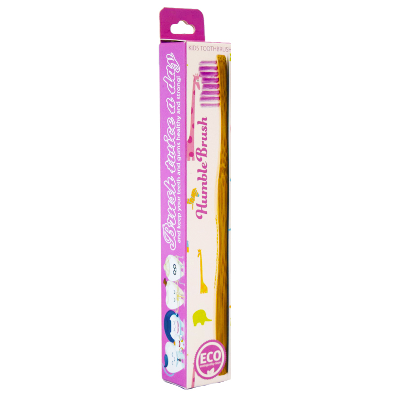 Tandborste "Humble Brush" Barn Lila - 21% rabatt