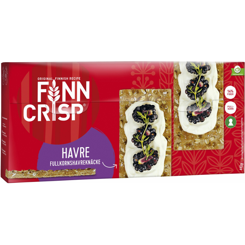 Knäckebröd Fullkornshavre 440g - 70% rabatt