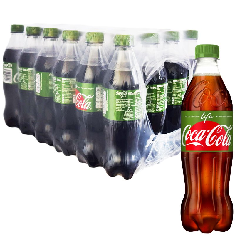 Hel Låda Coca-Cola "Life" 24 x 500ml - 57% rabatt