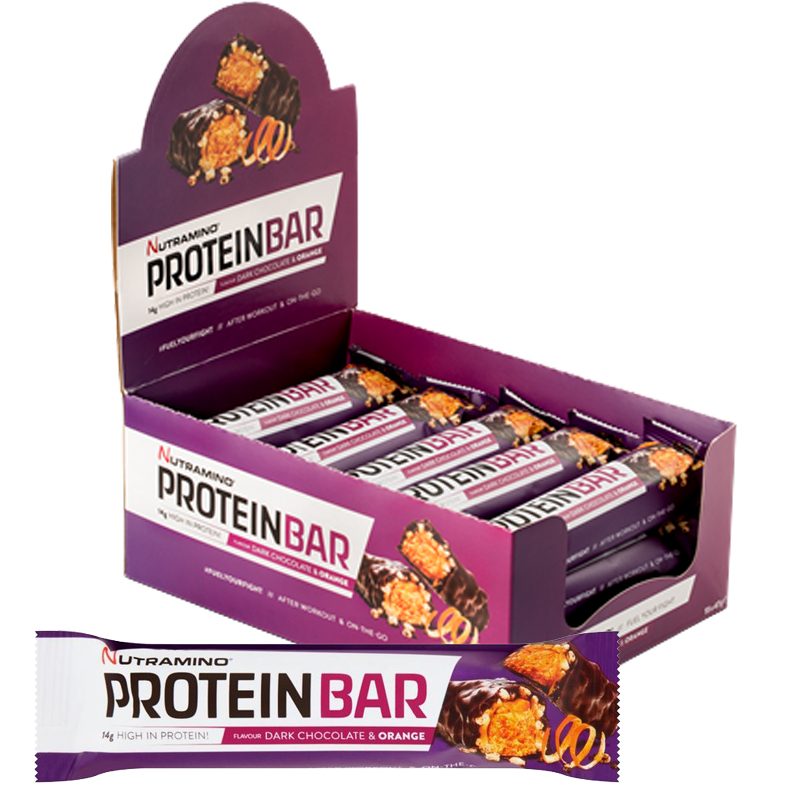 Hel Låda Proteinbars "Dark Choco & Orange" 15 x 47g - 50% rabatt