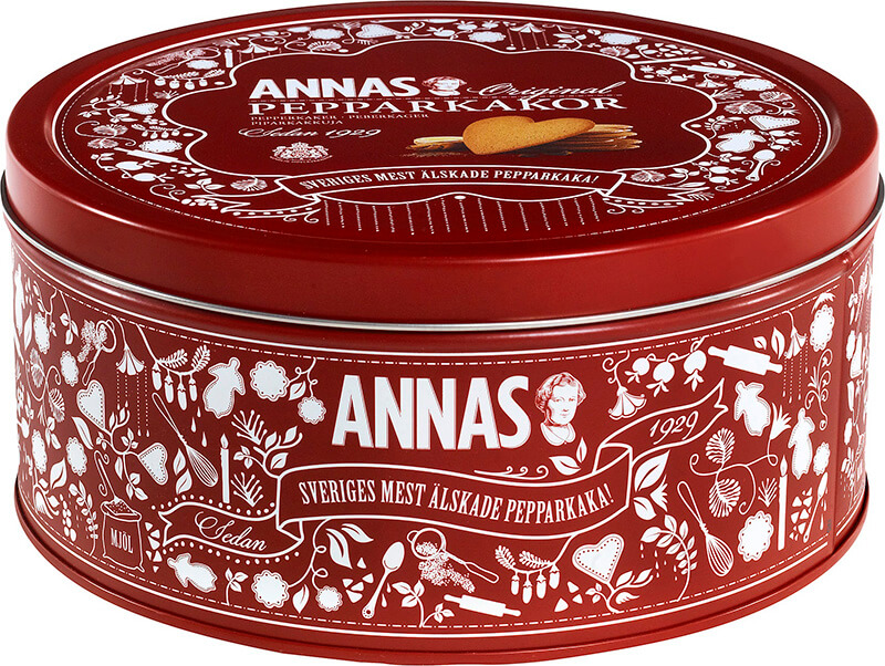 Annas Pepparkakor - Original Plåtburk 475g