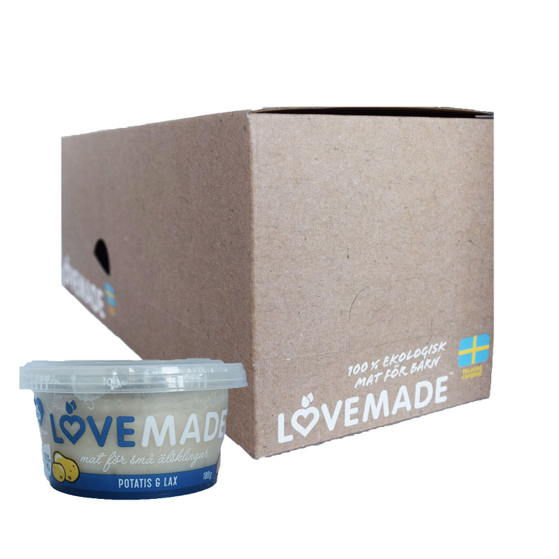 Hel Låda Barnmat Potatis & Lax 6 x 180g - 28% rabatt