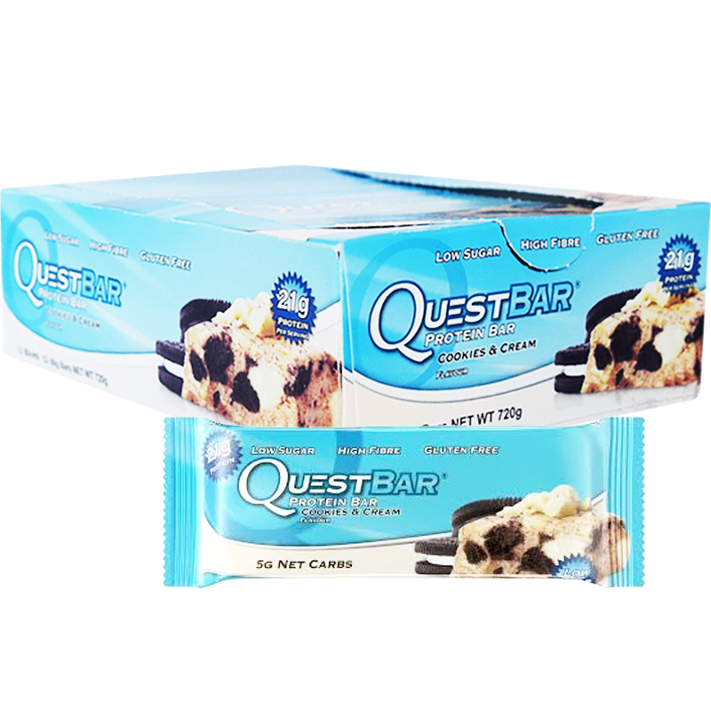 Hel Låda Proteinbars "Cookies & Cream" 12 x 60g - 49% rabatt