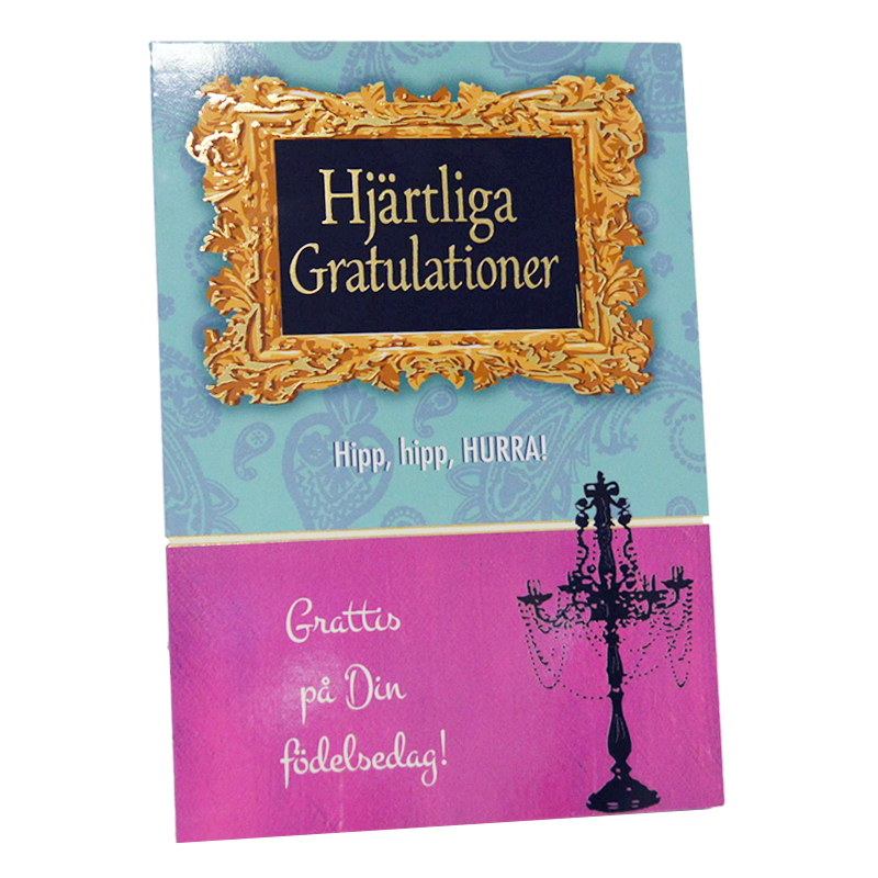 Gratulationskort Dubbelt "Guldram" - 97% rabatt