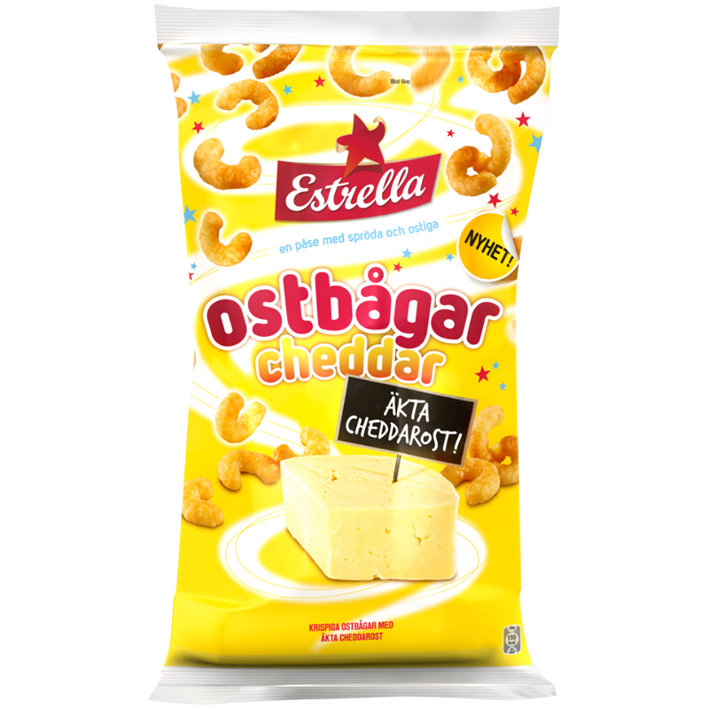 Ostbågar Cheddar - 32% rabatt