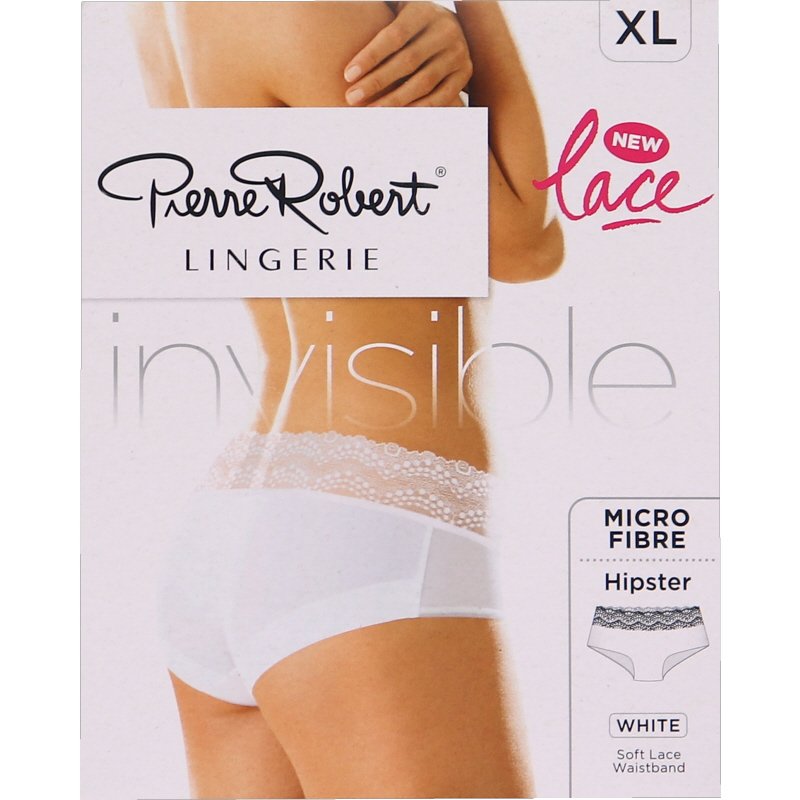 Invisible Hipster Vit Spets Stl XL - 59% rabatt