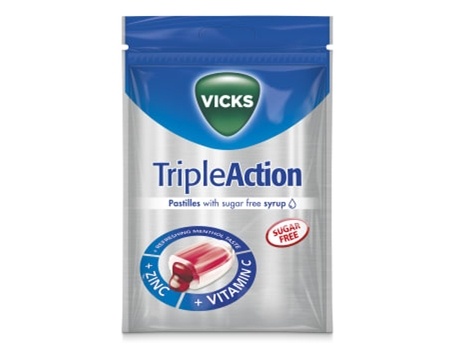 Vicks Triple Action Sugar Free 72g