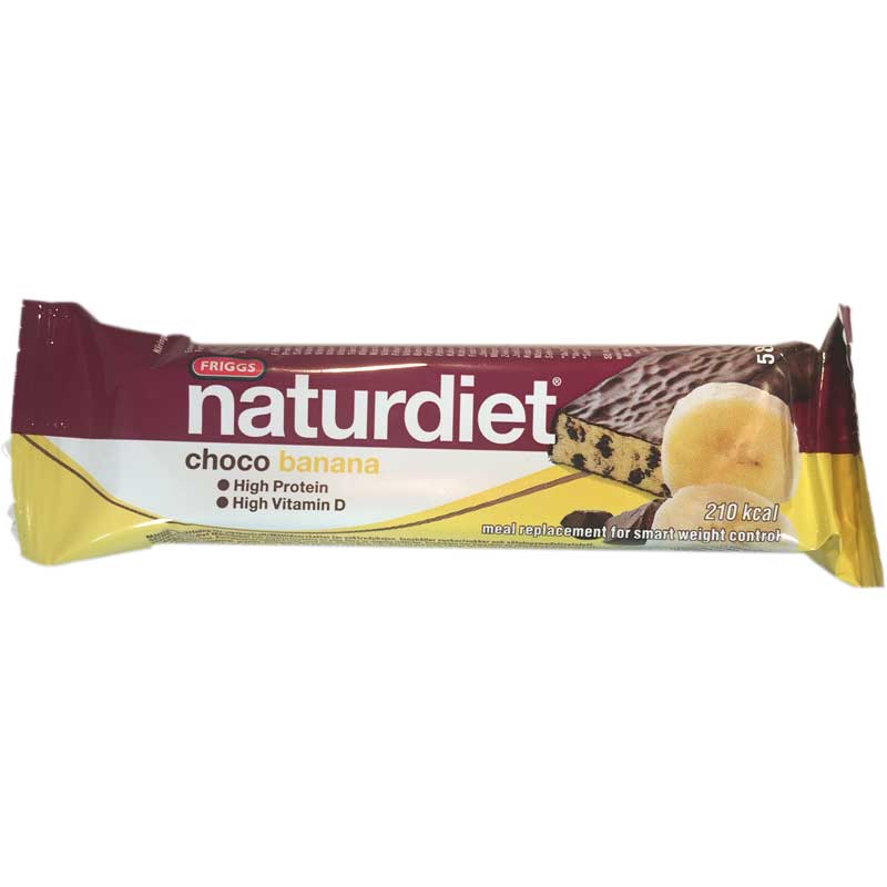 Naturdiet Bar Choco Banana 58g - 50% rabatt