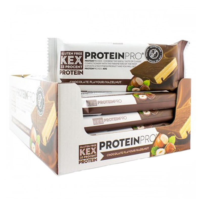 Hel Låda Proteinkex "Chocolate & Hazelnut" 20 x 40g - 50% rabatt