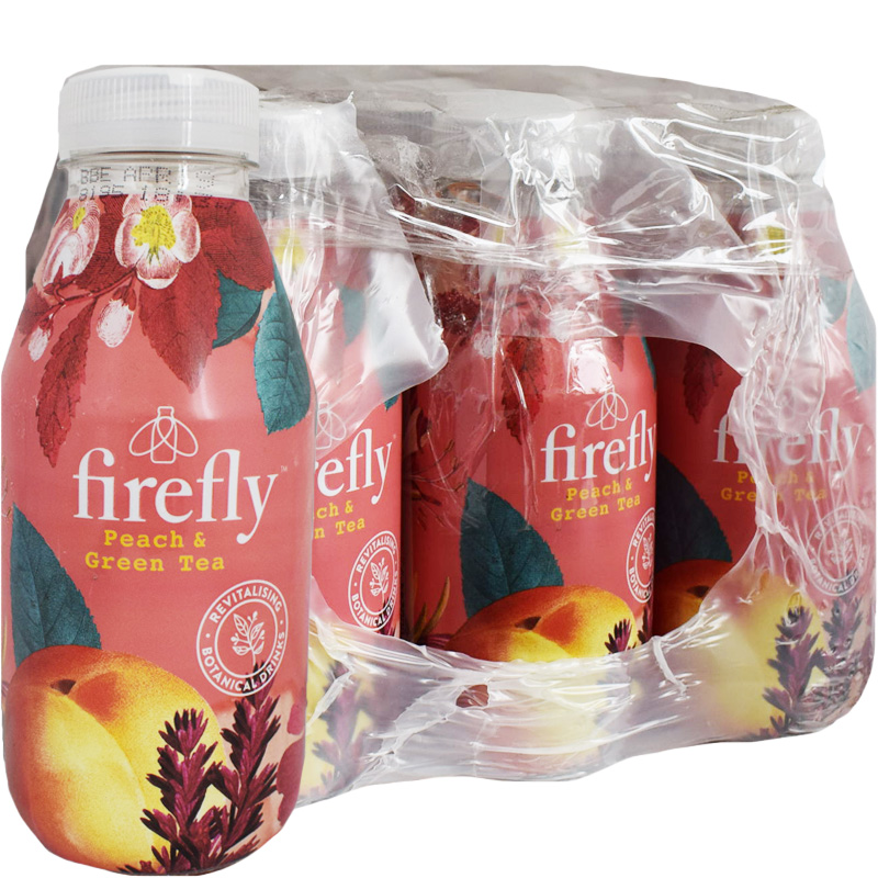 Hel Låda Dryck "Peach & Green Tea" 12 x 400ml - 89% rabatt