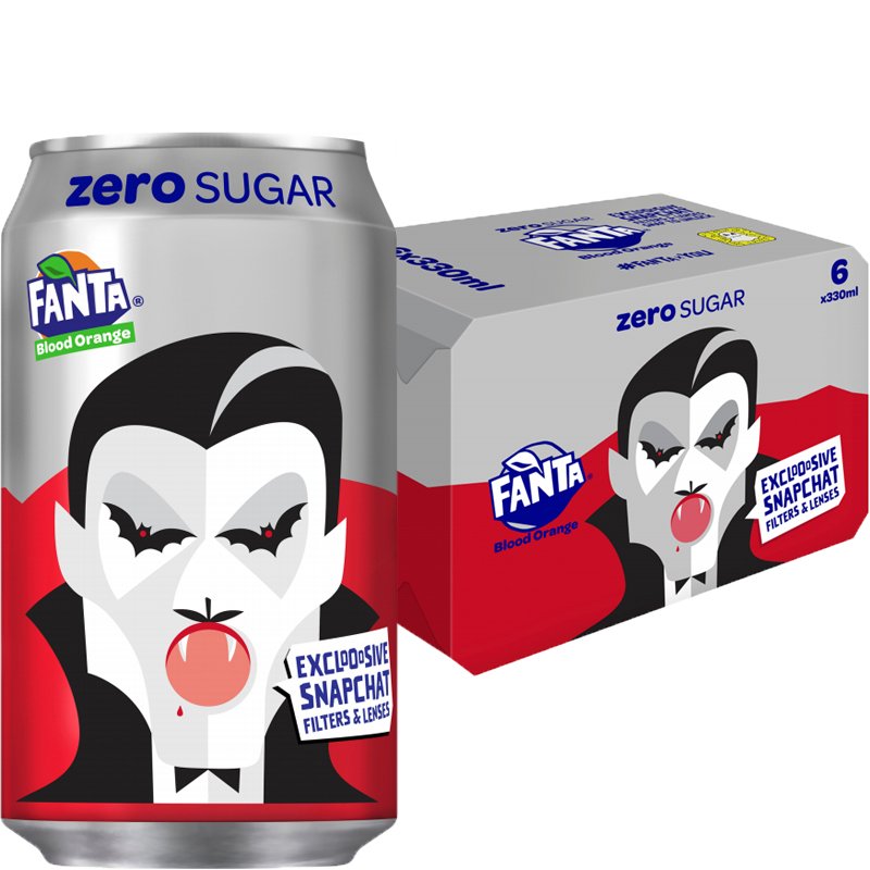 Hel Låda Läsk Fanta "Blood Orange" 6 x 330ml - 52% rabatt