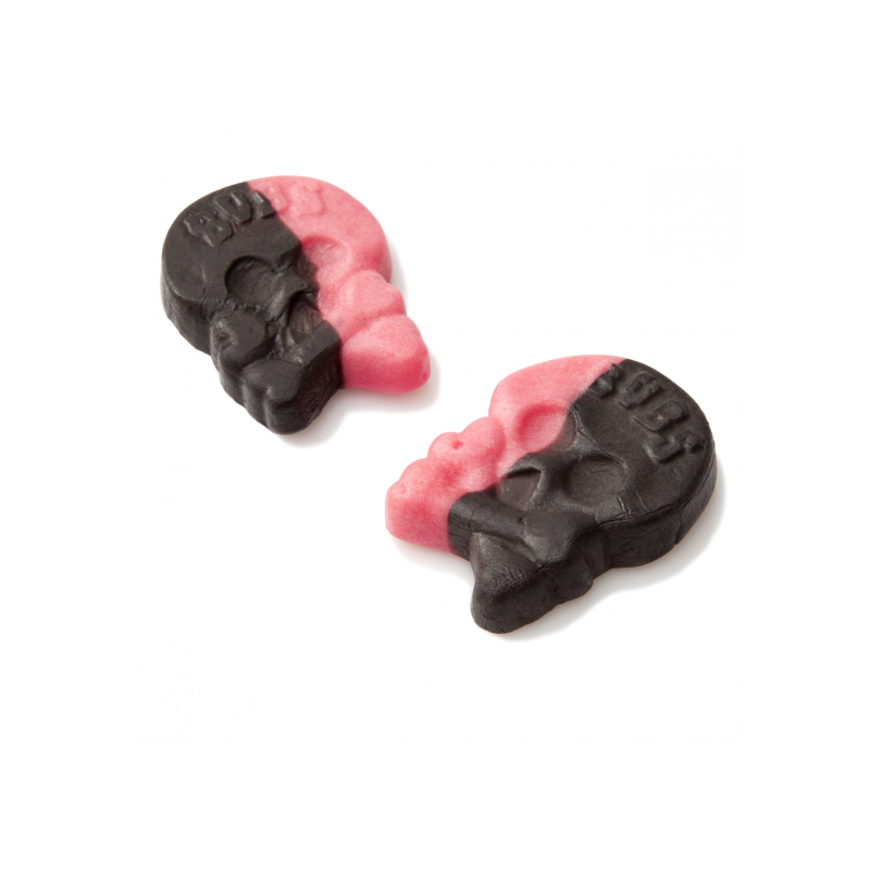 Hel Låda "Hallon- & Lakritsskallar Skum" 4,2kg - 52% rabatt