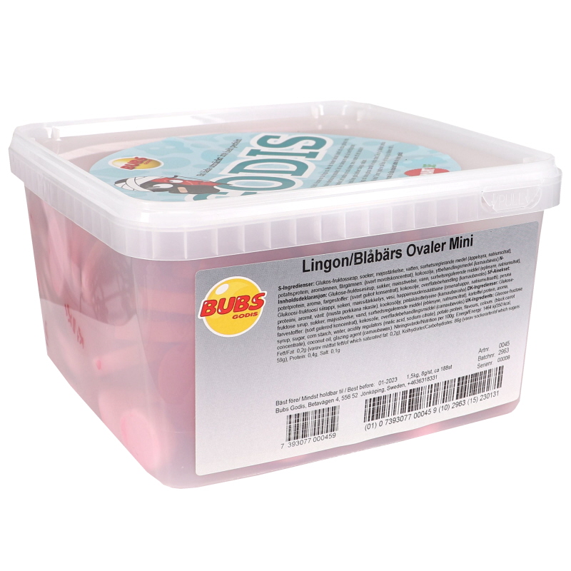 Hel Låda Lingon & Blåbärs Ovaler Mini - 20% rabatt