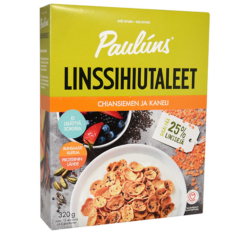 Frukostflingor Röda Linser, Chiafrön & Kanel - 43% rabatt
